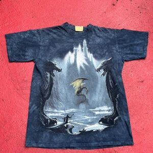 The Mountain Black Short Sleeve Tee Scenic Graphic